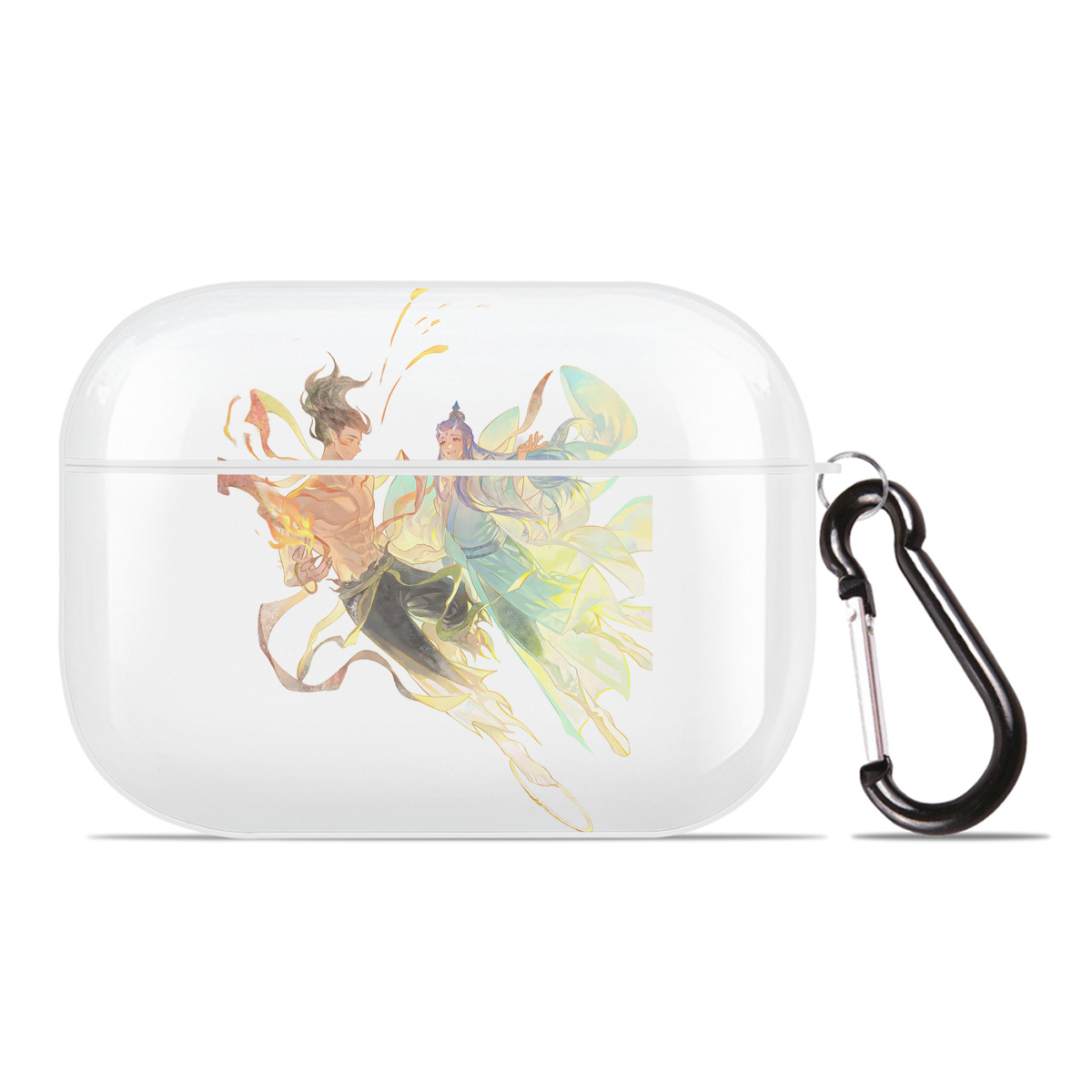 （画像用） Ne Zha 2 ナタ 魔童の大暴れ 【AirPods Pro用】ハードシェル保護ケース 耐衝撃・防指紋・カラビナ付き商品仕様