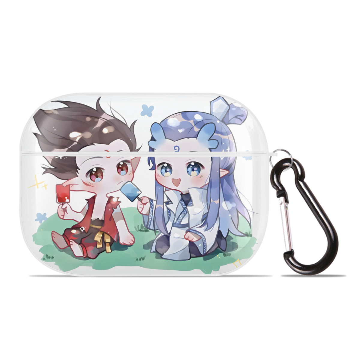（画像用） Ne Zha 2 ナタ 魔童の大暴れ 【AirPods Pro用】ハードシェル保護ケース 耐衝撃・防指紋・カラビナ付き商品仕様