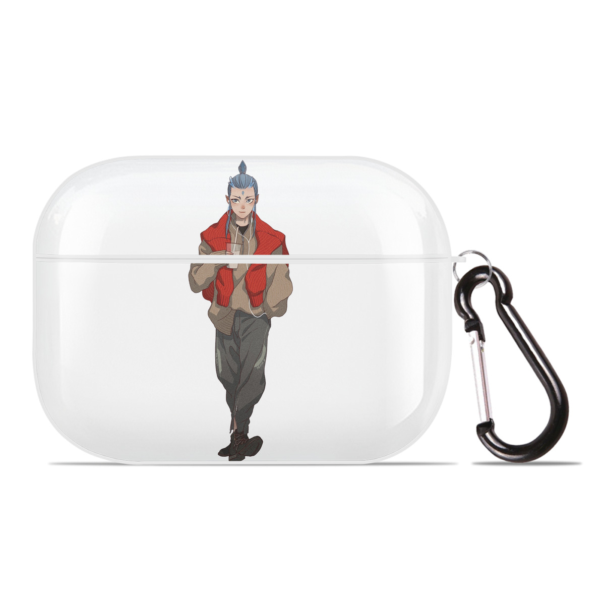 （画像用） Ne Zha 2 ナタ 魔童の大暴れ 【AirPods Pro用】ハードシェル保護ケース 耐衝撃・防指紋・カラビナ付き商品仕様