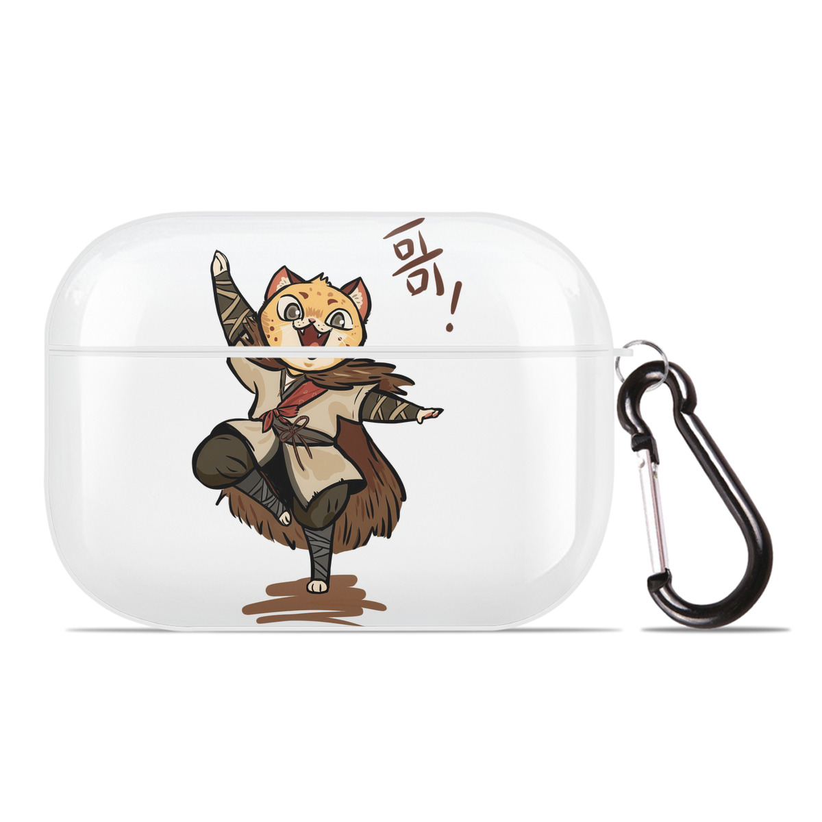 （画像用） Ne Zha 2 ナタ 魔童の大暴れ 【AirPods Pro用】ハードシェル保護ケース 耐衝撃・防指紋・カラビナ付き商品仕様