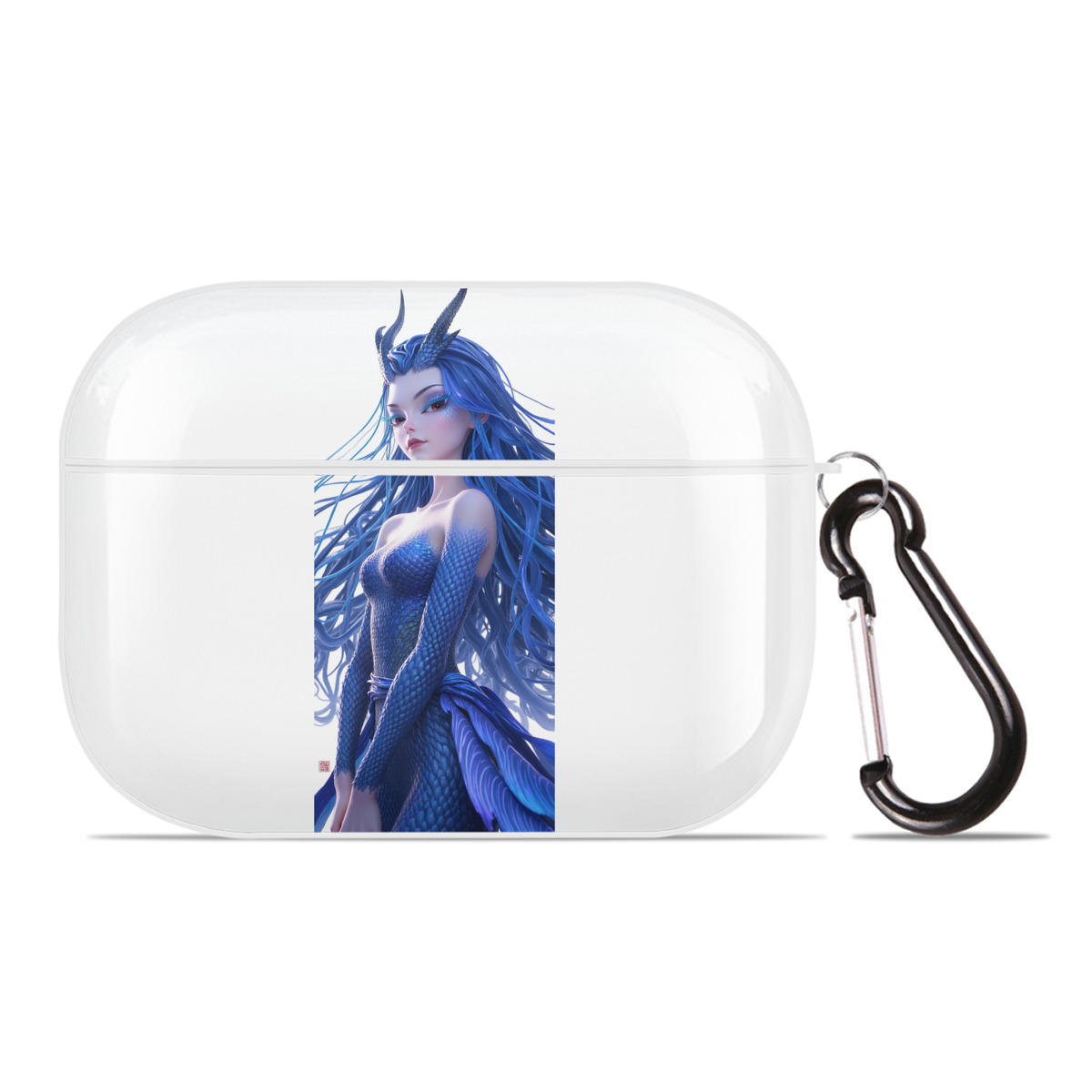 （画像用） Ne Zha 2 ナタ 魔童の大暴れ 【AirPods Pro用】ハードシェル保護ケース 耐衝撃・防指紋・カラビナ付き商品仕様