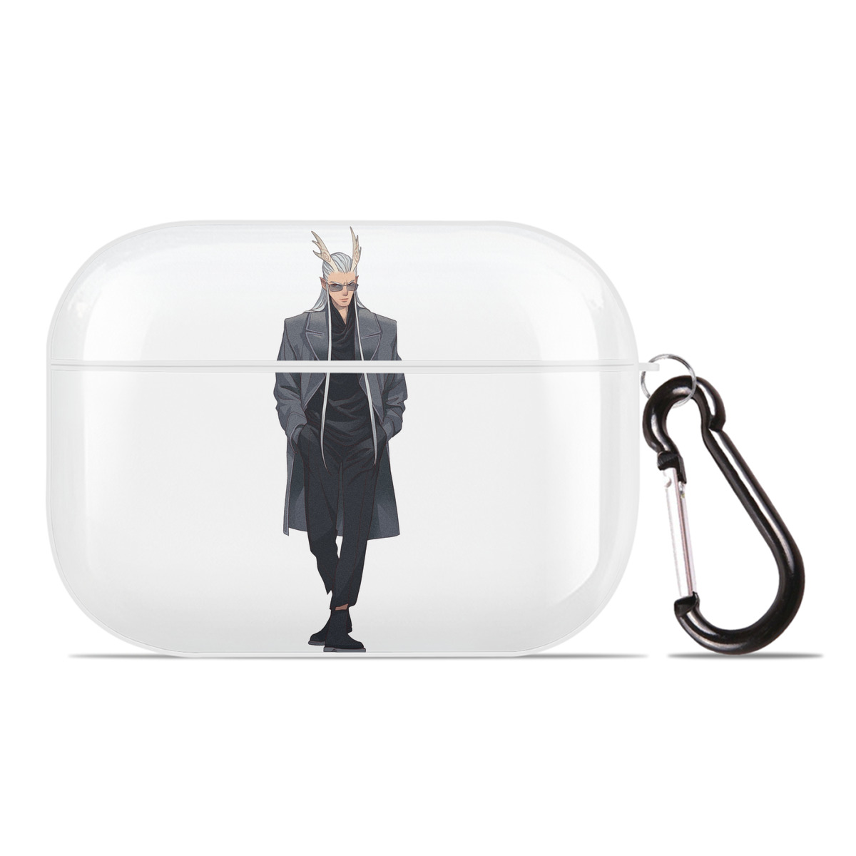 （画像用） Ne Zha 2 ナタ 魔童の大暴れ 【AirPods Pro用】ハードシェル保護ケース 耐衝撃・防指紋・カラビナ付き商品仕様