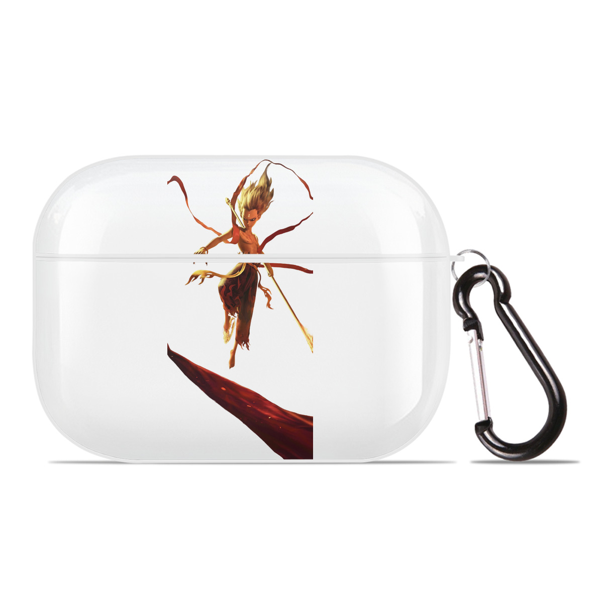 （画像用） Ne Zha 2 ナタ 魔童の大暴れ 【AirPods Pro用】ハードシェル保護ケース 耐衝撃・防指紋・カラビナ付き商品仕様