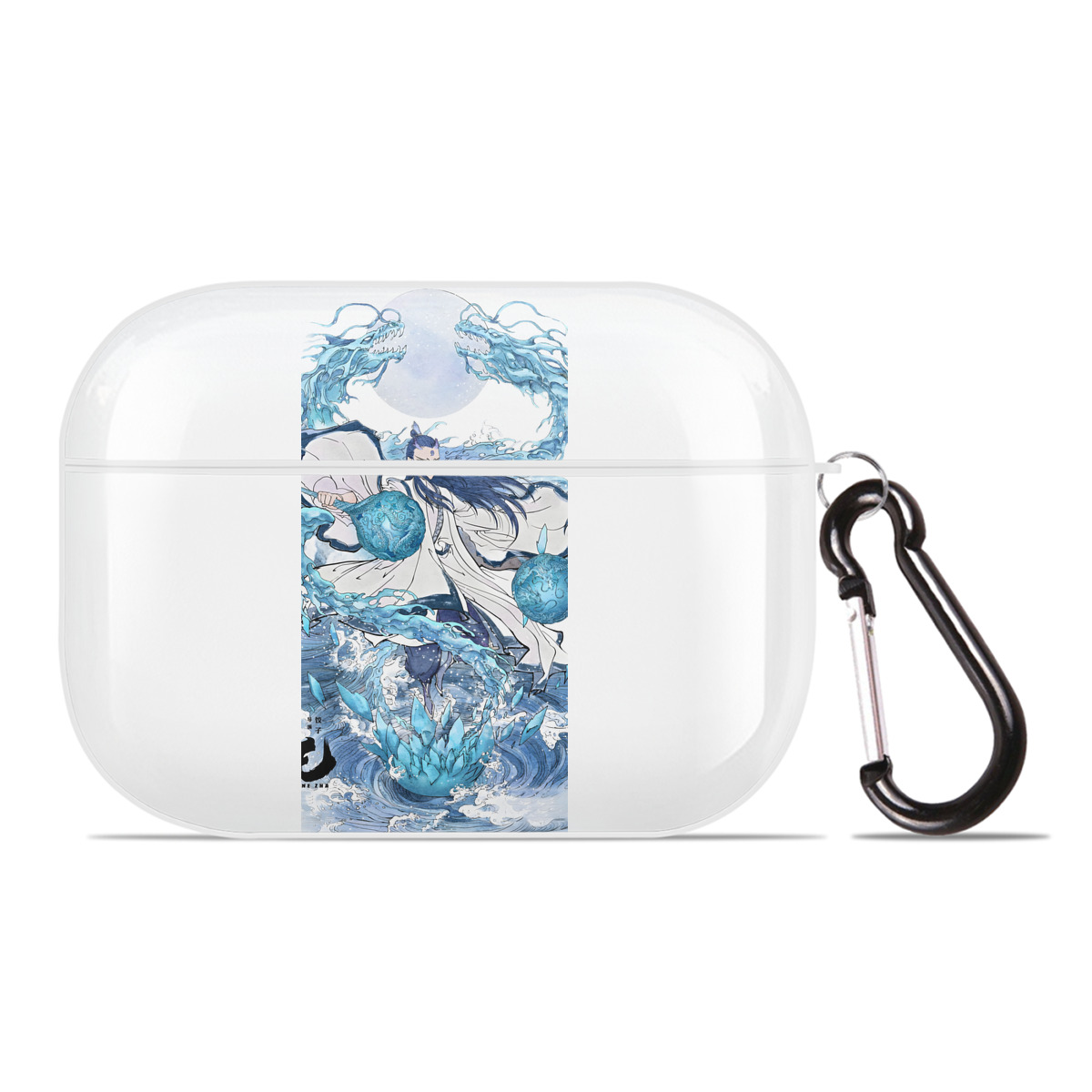 （画像用） Ne Zha 2 ナタ 魔童の大暴れ 【AirPods Pro用】ハードシェル保護ケース 耐衝撃・防指紋・カラビナ付き商品仕様