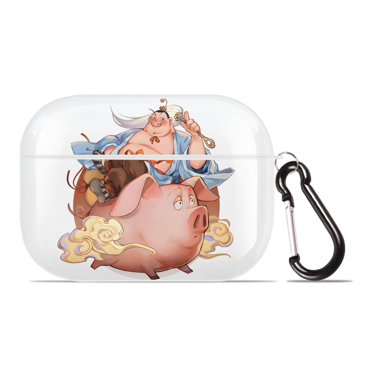 （画像用） Ne Zha 2 ナタ 魔童の大暴れ 【AirPods Pro用】ハードシェル保護ケース 耐衝撃・防指紋・カラビナ付き商品仕様