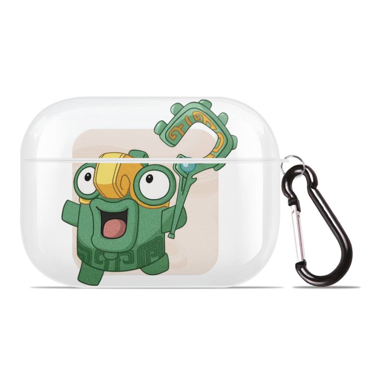 （画像用） Ne Zha 2 ナタ 魔童の大暴れ 【AirPods Pro用】ハードシェル保護ケース 耐衝撃・防指紋・カラビナ付き商品仕様