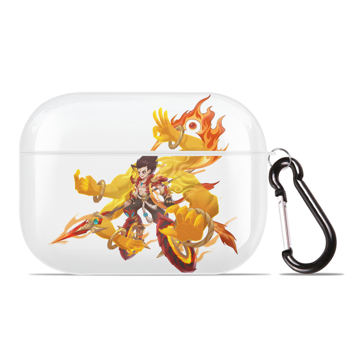 （画像用） Ne Zha 2 ナタ 魔童の大暴れ 【AirPods Pro用】ハードシェル保護ケース 耐衝撃・防指紋・カラビナ付き商品仕様
