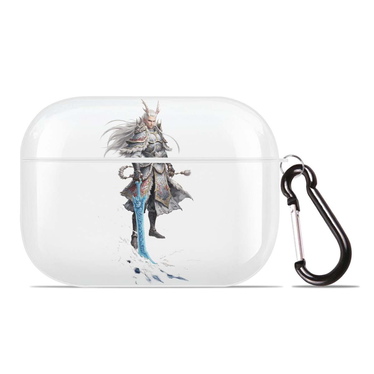 （画像用） Ne Zha 2 ナタ 魔童の大暴れ 【AirPods Pro用】ハードシェル保護ケース 耐衝撃・防指紋・カラビナ付き商品仕様
