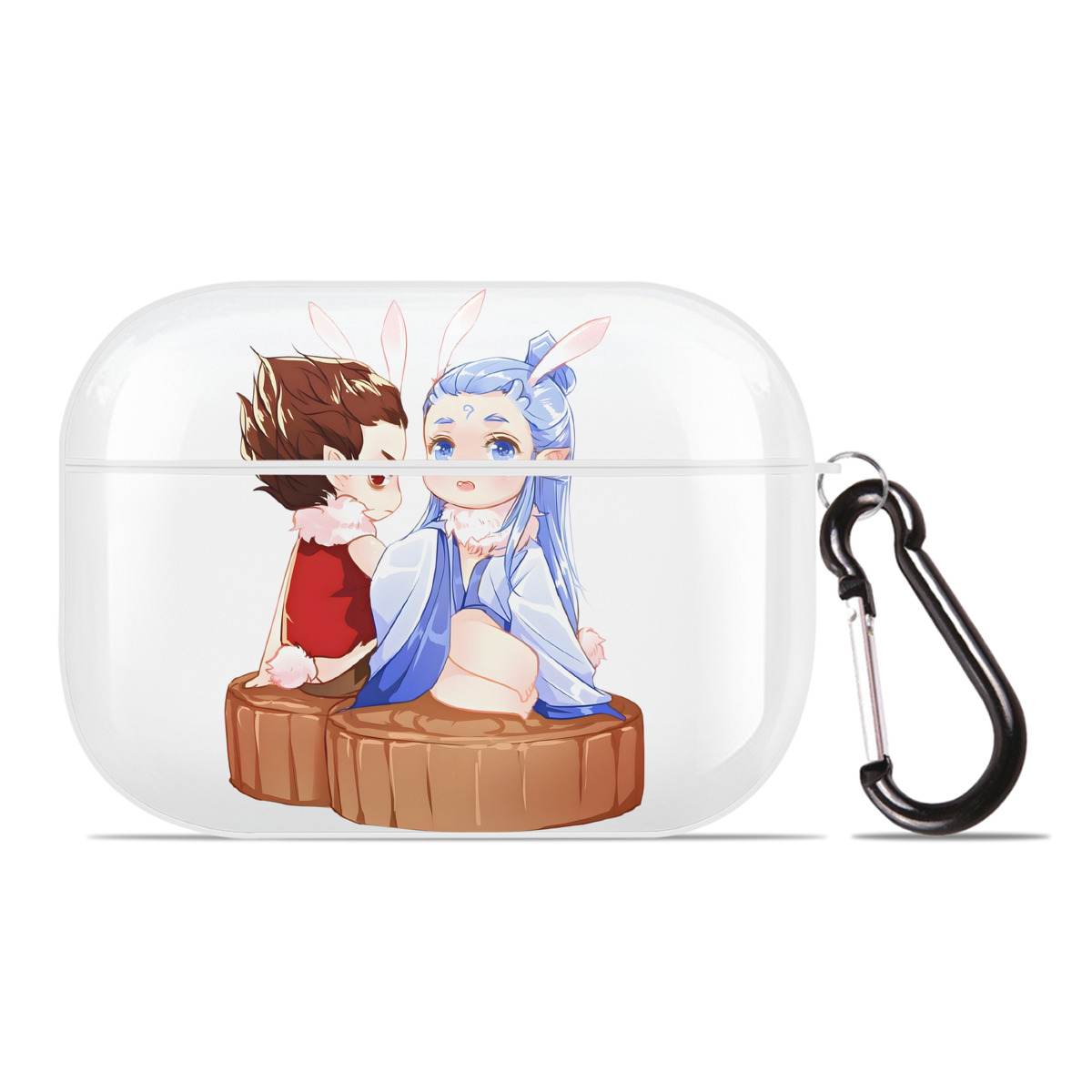 （画像用） Ne Zha 2 ナタ 魔童の大暴れ 【AirPods Pro用】ハードシェル保護ケース 耐衝撃・防指紋・カラビナ付き商品仕様