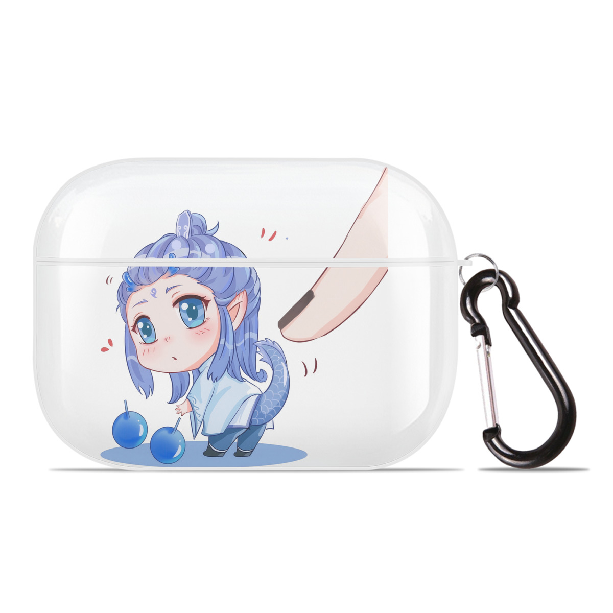 （画像用） Ne Zha 2 ナタ 魔童の大暴れ 【AirPods Pro用】ハードシェル保護ケース 耐衝撃・防指紋・カラビナ付き商品仕様