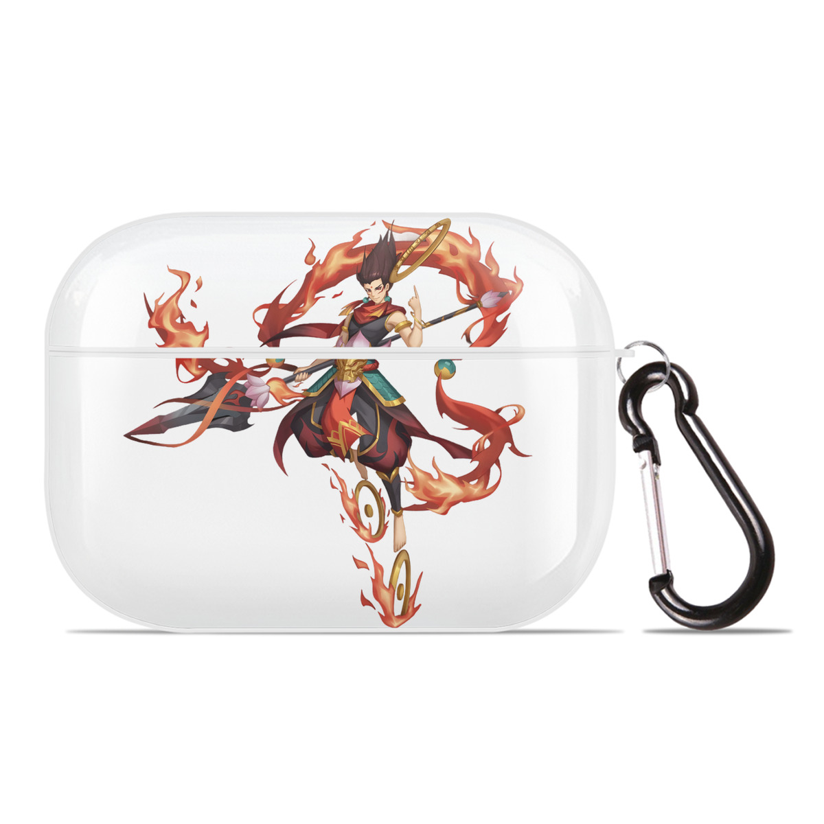 （画像用） Ne Zha 2 ナタ 魔童の大暴れ 【AirPods Pro用】ハードシェル保護ケース 耐衝撃・防指紋・カラビナ付き商品仕様