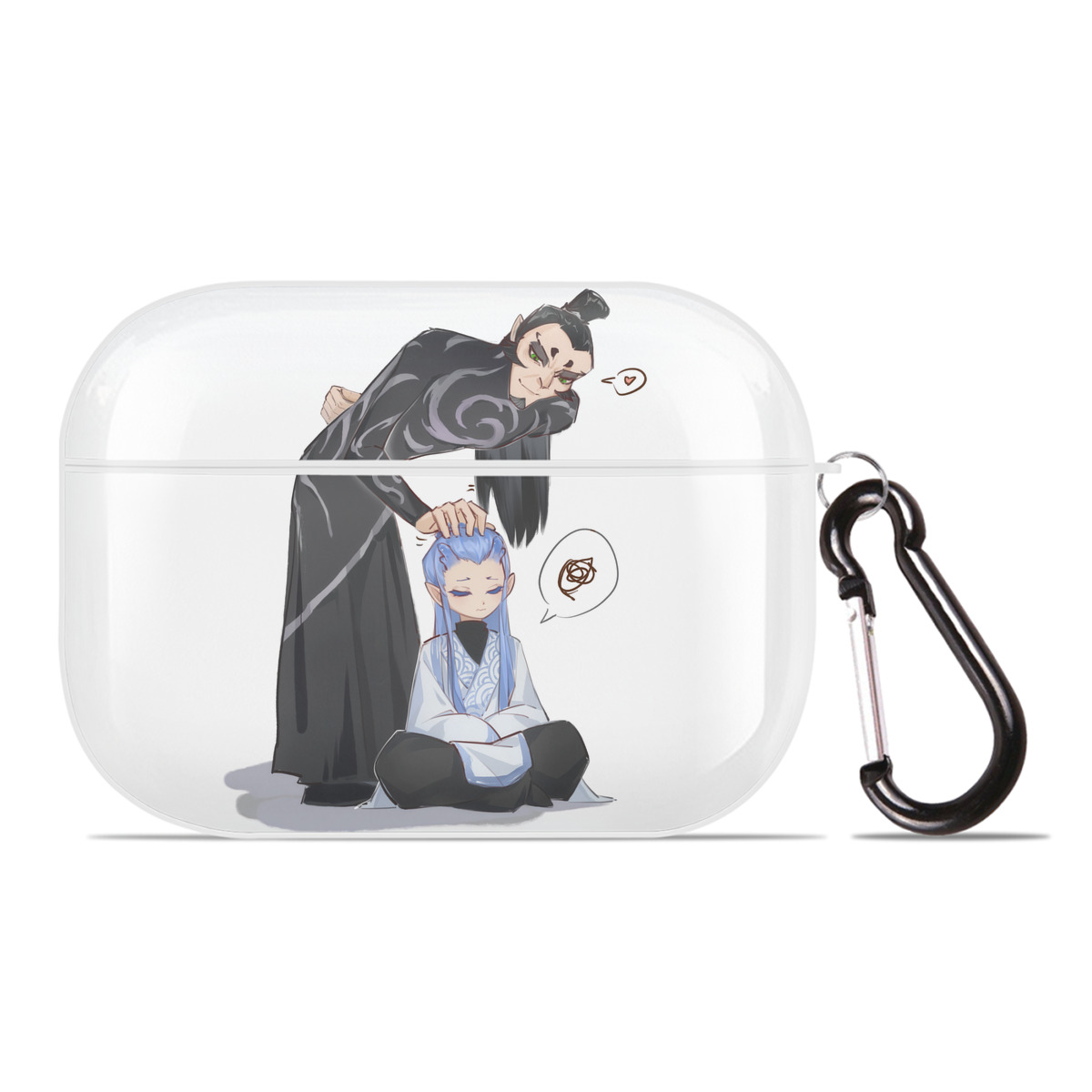 （画像用） Ne Zha 2 ナタ 魔童の大暴れ 【AirPods Pro用】ハードシェル保護ケース 耐衝撃・防指紋・カラビナ付き商品仕様