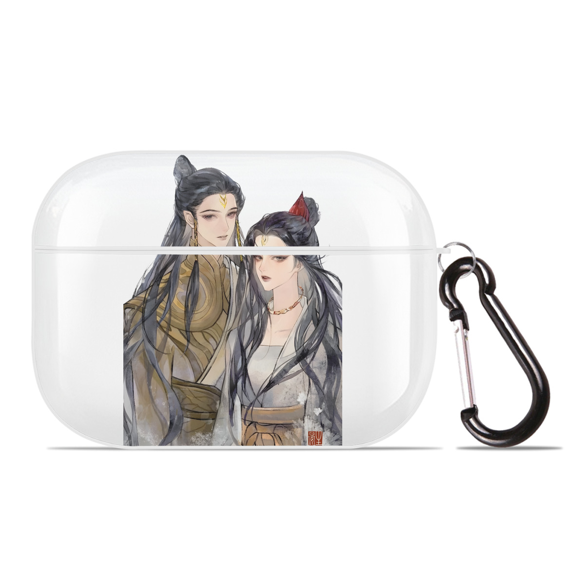 （画像用） Ne Zha 2 ナタ 魔童の大暴れ 【AirPods Pro用】ハードシェル保護ケース 耐衝撃・防指紋・カラビナ付き商品仕様
