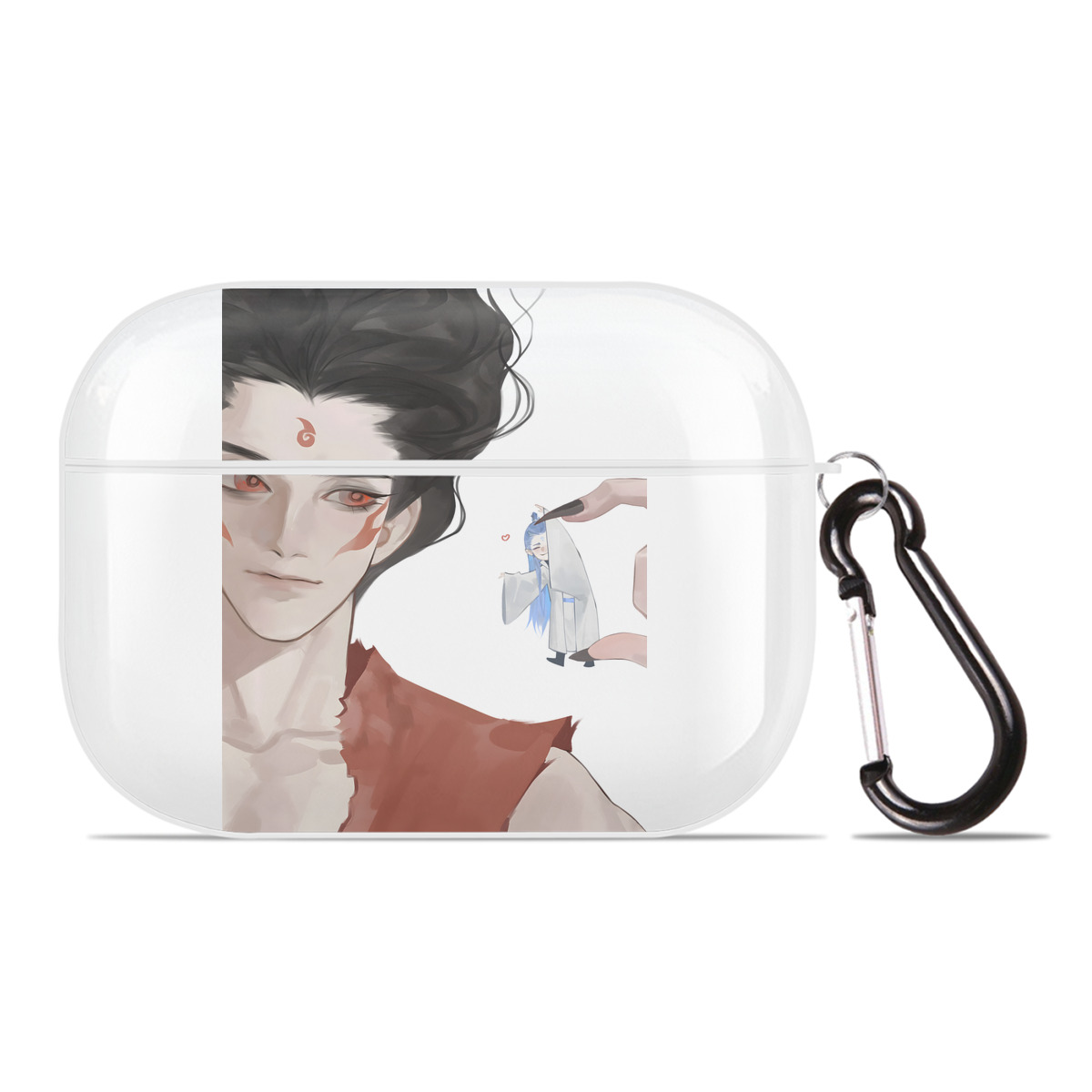 （画像用） Ne Zha 2 ナタ 魔童の大暴れ 【AirPods Pro用】ハードシェル保護ケース 耐衝撃・防指紋・カラビナ付き商品仕様