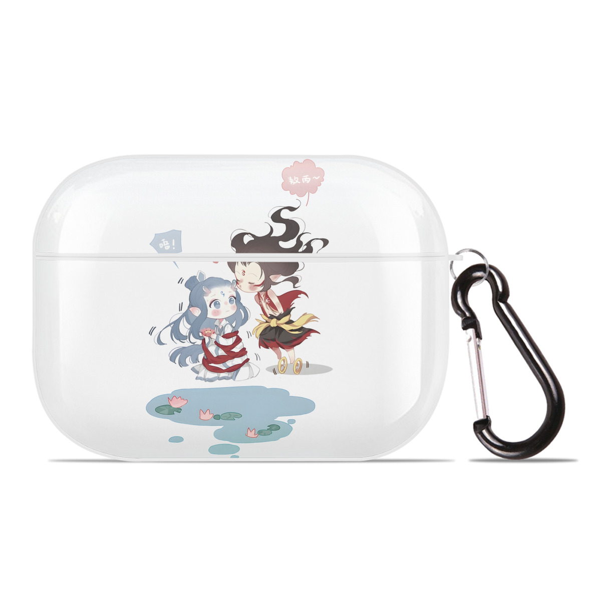 （画像用） Ne Zha 2 ナタ 魔童の大暴れ 【AirPods Pro用】ハードシェル保護ケース 耐衝撃・防指紋・カラビナ付き商品仕様