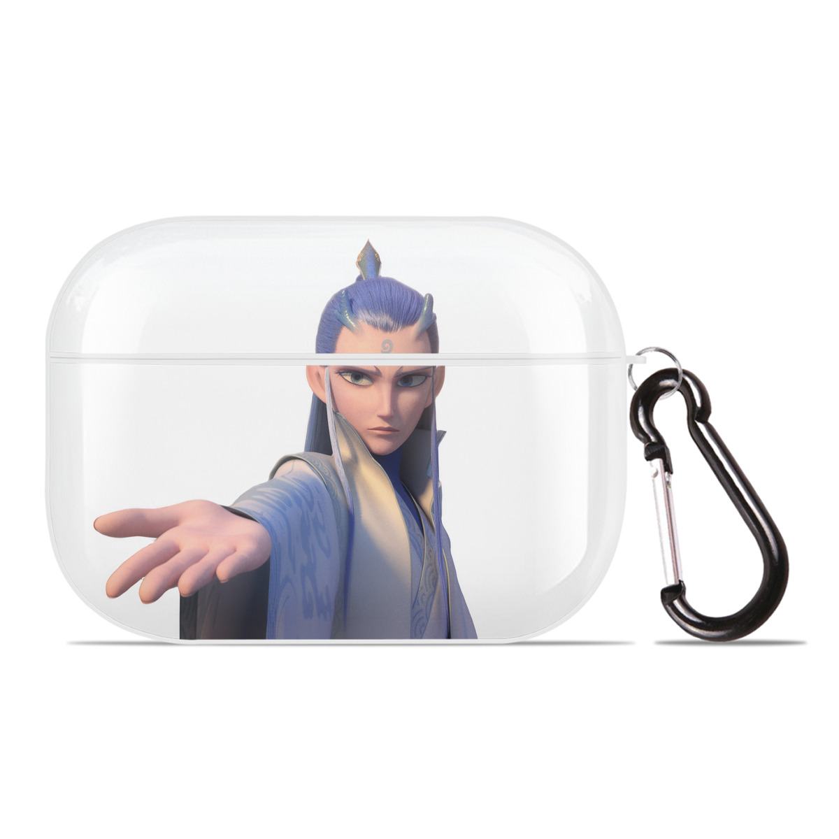 （画像用） Ne Zha 2 ナタ 魔童の大暴れ 【AirPods Pro用】ハードシェル保護ケース 耐衝撃・防指紋・カラビナ付き商品仕様