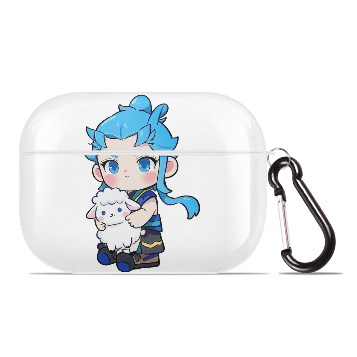 （画像用） Ne Zha 2 ナタ 魔童の大暴れ 【AirPods Pro用】ハードシェル保護ケース 耐衝撃・防指紋・カラビナ付き商品仕様