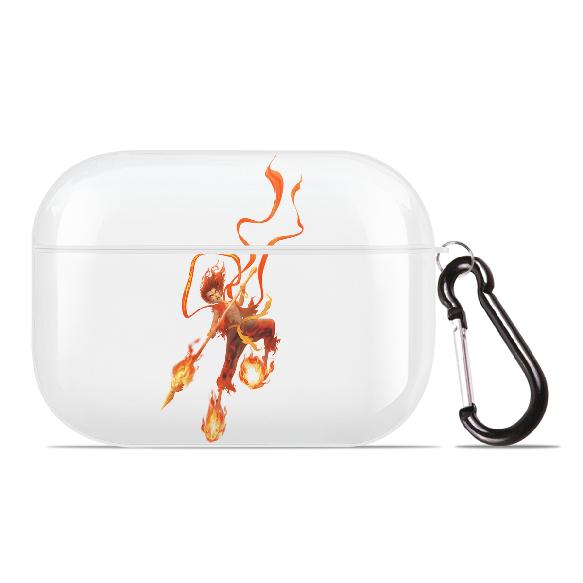 （画像用） Ne Zha 2 ナタ 魔童の大暴れ 【AirPods Pro用】ハードシェル保護ケース 耐衝撃・防指紋・カラビナ付き商品仕様