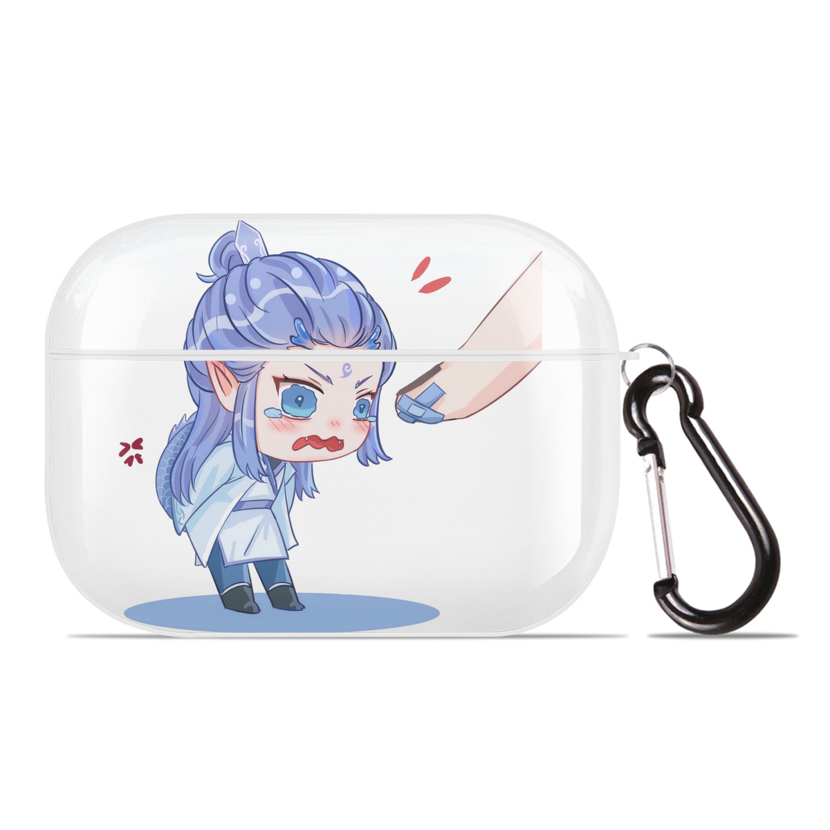 （画像用） Ne Zha 2 ナタ 魔童の大暴れ 【AirPods Pro用】ハードシェル保護ケース 耐衝撃・防指紋・カラビナ付き商品仕様