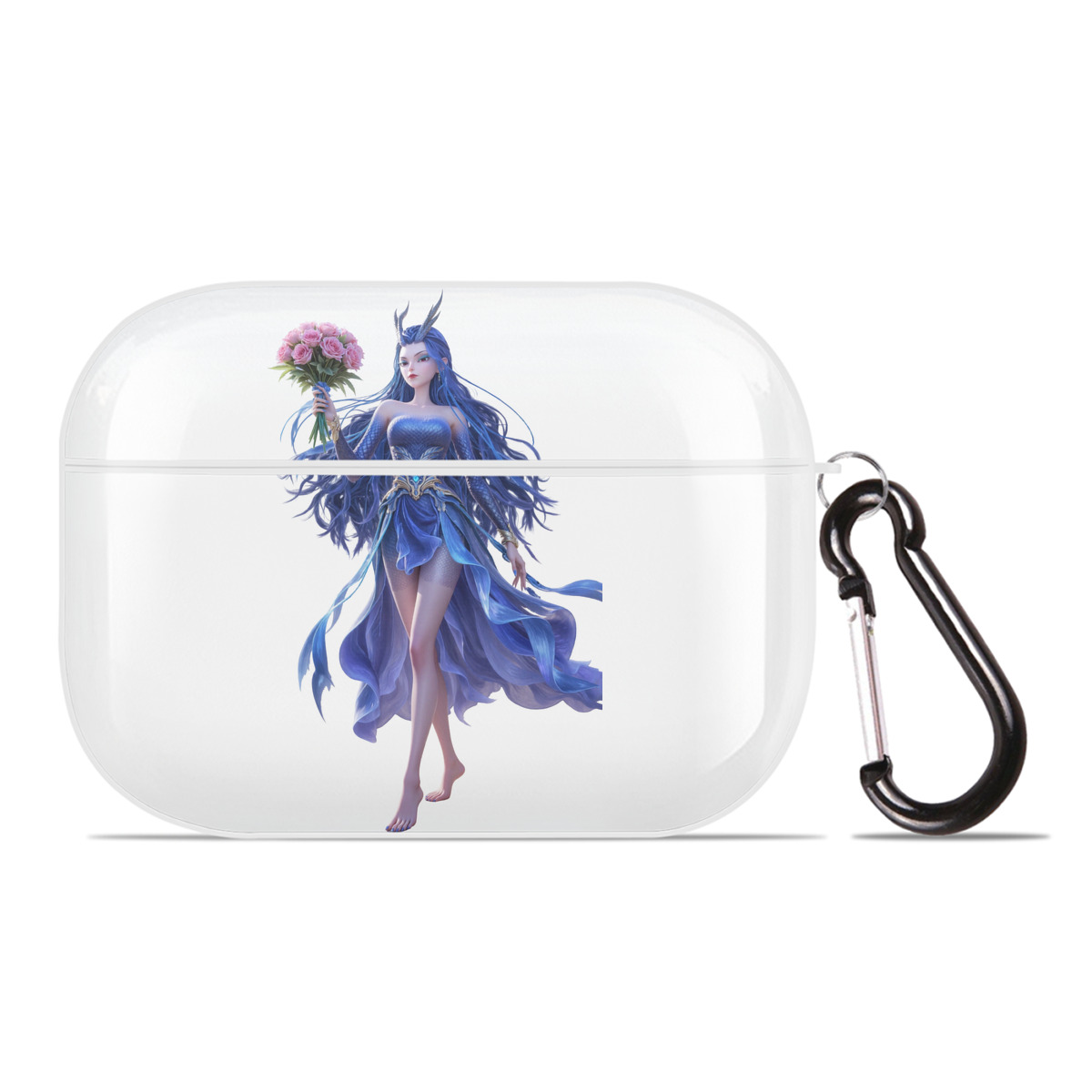 （画像用） Ne Zha 2 ナタ 魔童の大暴れ 【AirPods Pro用】ハードシェル保護ケース 耐衝撃・防指紋・カラビナ付き商品仕様