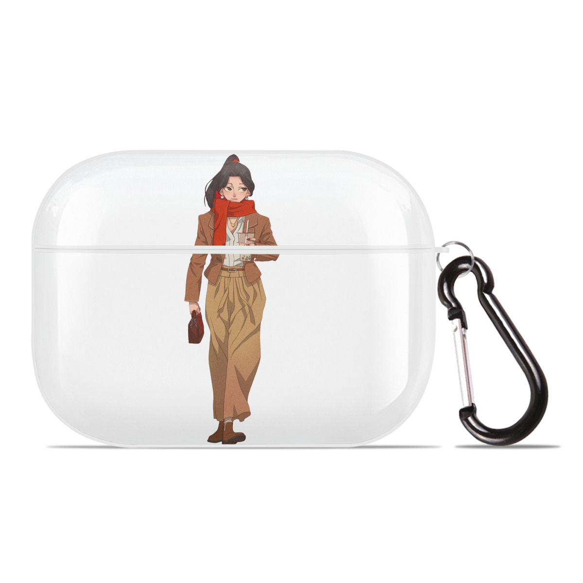 （画像用） Ne Zha 2 ナタ 魔童の大暴れ 【AirPods Pro用】ハードシェル保護ケース 耐衝撃・防指紋・カラビナ付き商品仕様