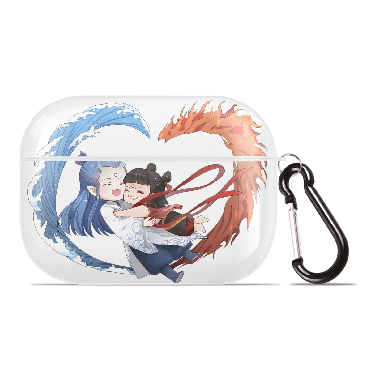 （画像用） Ne Zha 2 ナタ 魔童の大暴れ 【AirPods Pro用】ハードシェル保護ケース 耐衝撃・防指紋・カラビナ付き商品仕様