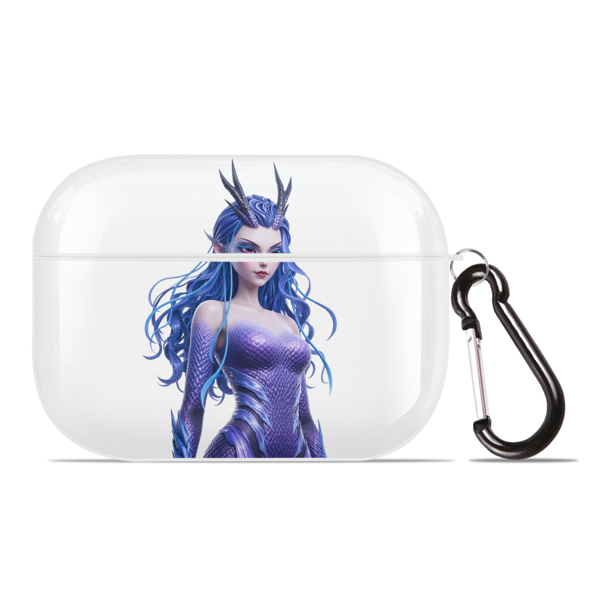 （画像用） Ne Zha 2 ナタ 魔童の大暴れ 【AirPods Pro用】ハードシェル保護ケース 耐衝撃・防指紋・カラビナ付き商品仕様