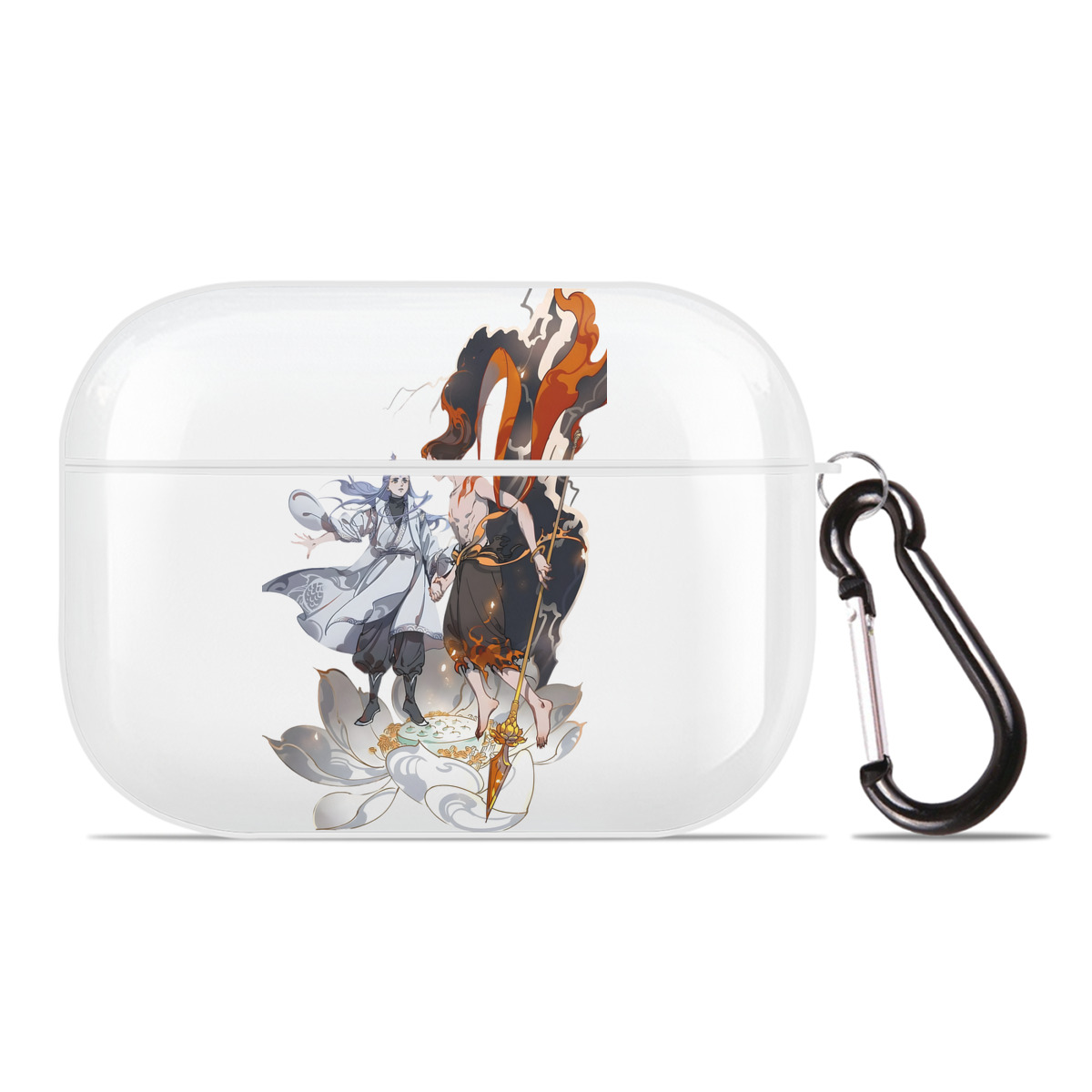 （画像用） Ne Zha 2 ナタ 魔童の大暴れ 【AirPods Pro用】ハードシェル保護ケース 耐衝撃・防指紋・カラビナ付き商品仕様