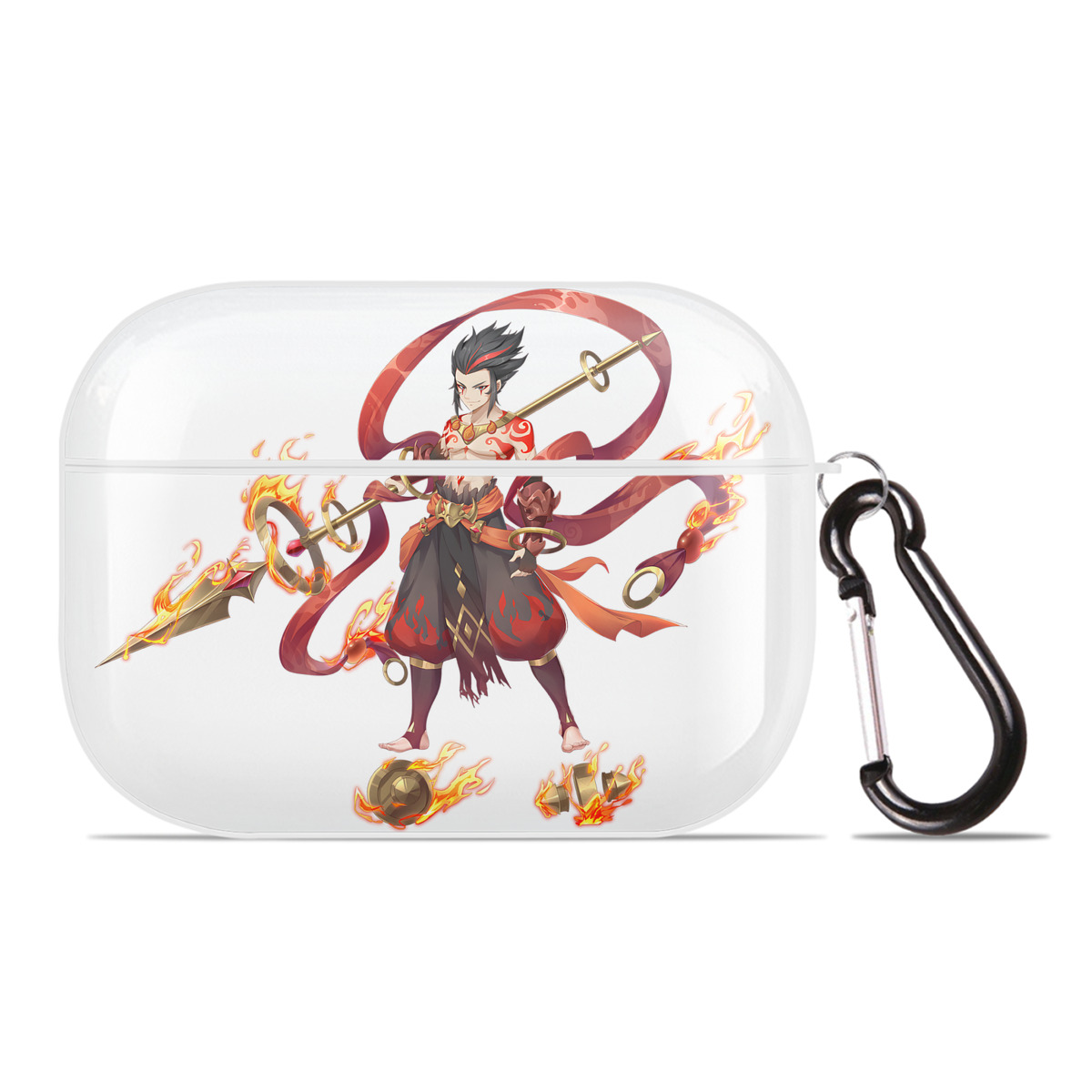 （画像用） Ne Zha 2 ナタ 魔童の大暴れ 【AirPods Pro用】ハードシェル保護ケース 耐衝撃・防指紋・カラビナ付き商品仕様
