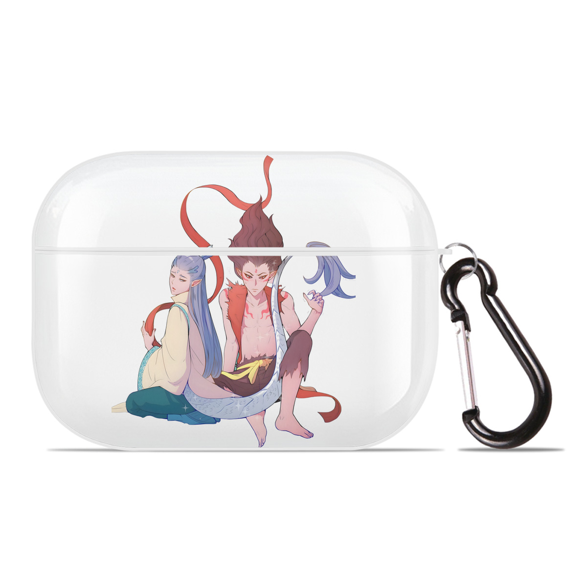 （画像用） Ne Zha 2 ナタ 魔童の大暴れ 【AirPods Pro用】ハードシェル保護ケース 耐衝撃・防指紋・カラビナ付き商品仕様