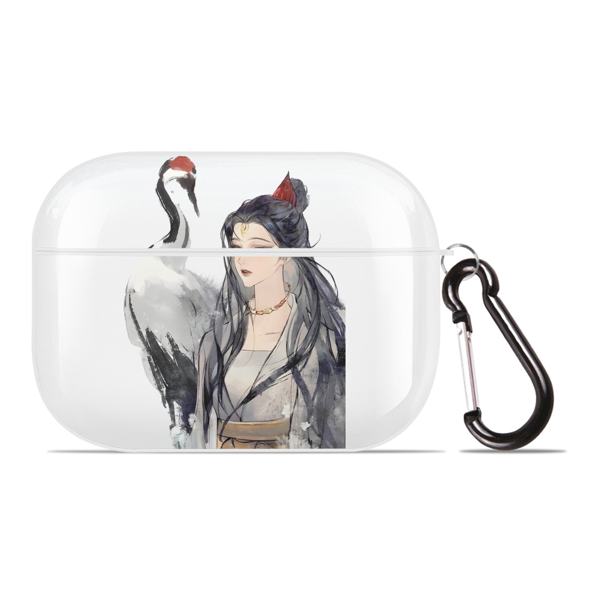 （画像用） Ne Zha 2 ナタ 魔童の大暴れ 【AirPods Pro用】ハードシェル保護ケース 耐衝撃・防指紋・カラビナ付き商品仕様