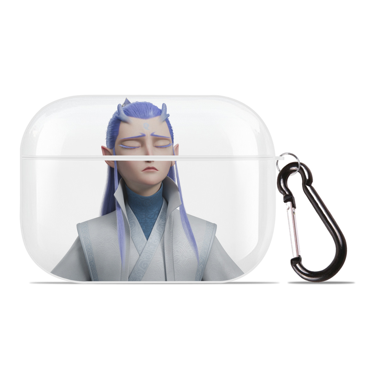（画像用） Ne Zha 2 ナタ 魔童の大暴れ 【AirPods Pro用】ハードシェル保護ケース 耐衝撃・防指紋・カラビナ付き商品仕様