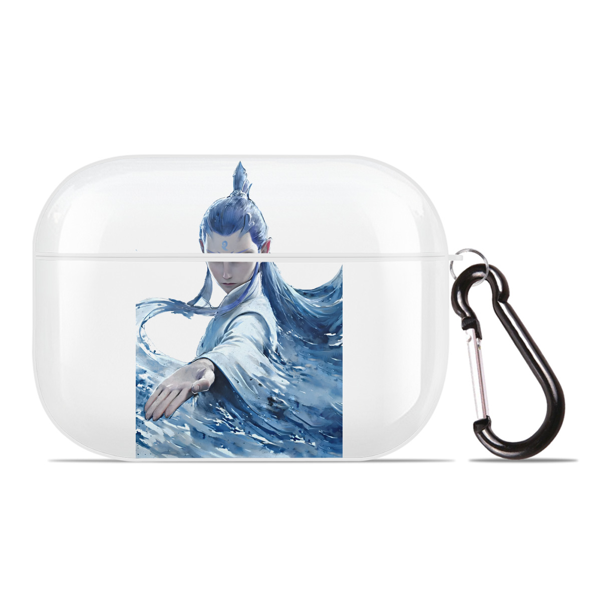 （画像用） Ne Zha 2 ナタ 魔童の大暴れ 【AirPods Pro用】ハードシェル保護ケース 耐衝撃・防指紋・カラビナ付き商品仕様