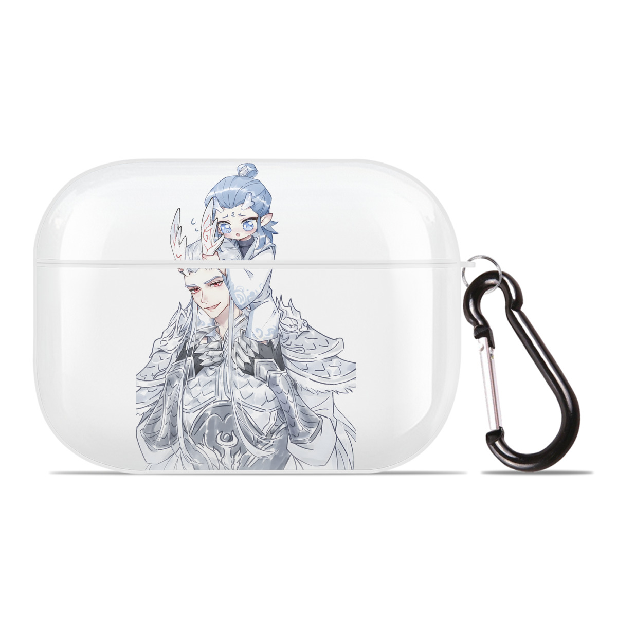 （画像用） Ne Zha 2 ナタ 魔童の大暴れ 【AirPods Pro用】ハードシェル保護ケース 耐衝撃・防指紋・カラビナ付き商品仕様