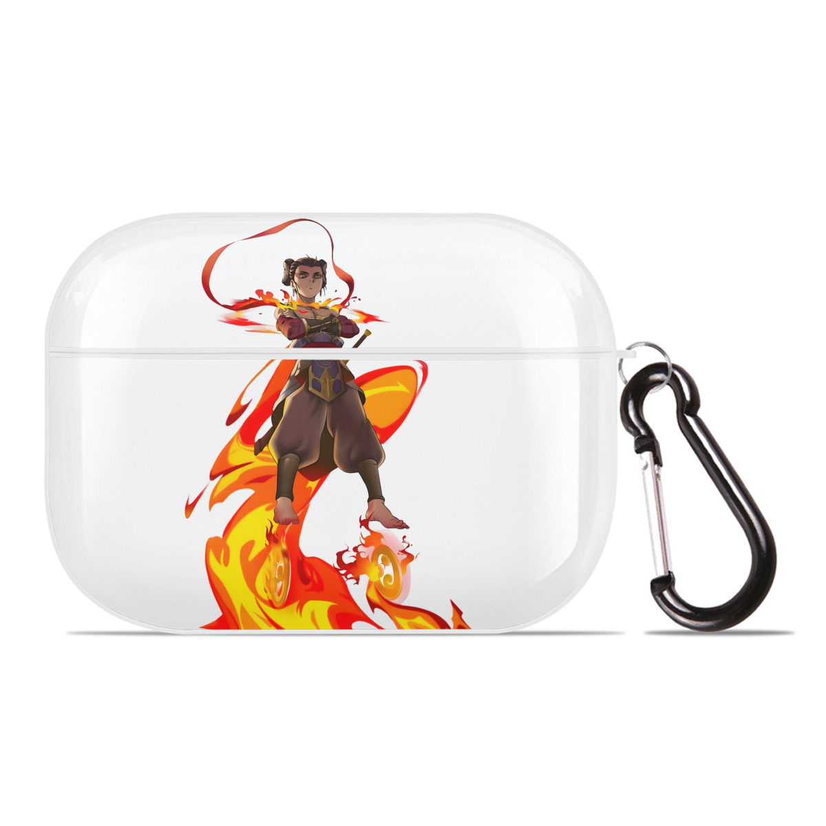 （画像用） Ne Zha 2 ナタ 魔童の大暴れ 【AirPods Pro用】ハードシェル保護ケース 耐衝撃・防指紋・カラビナ付き商品仕様