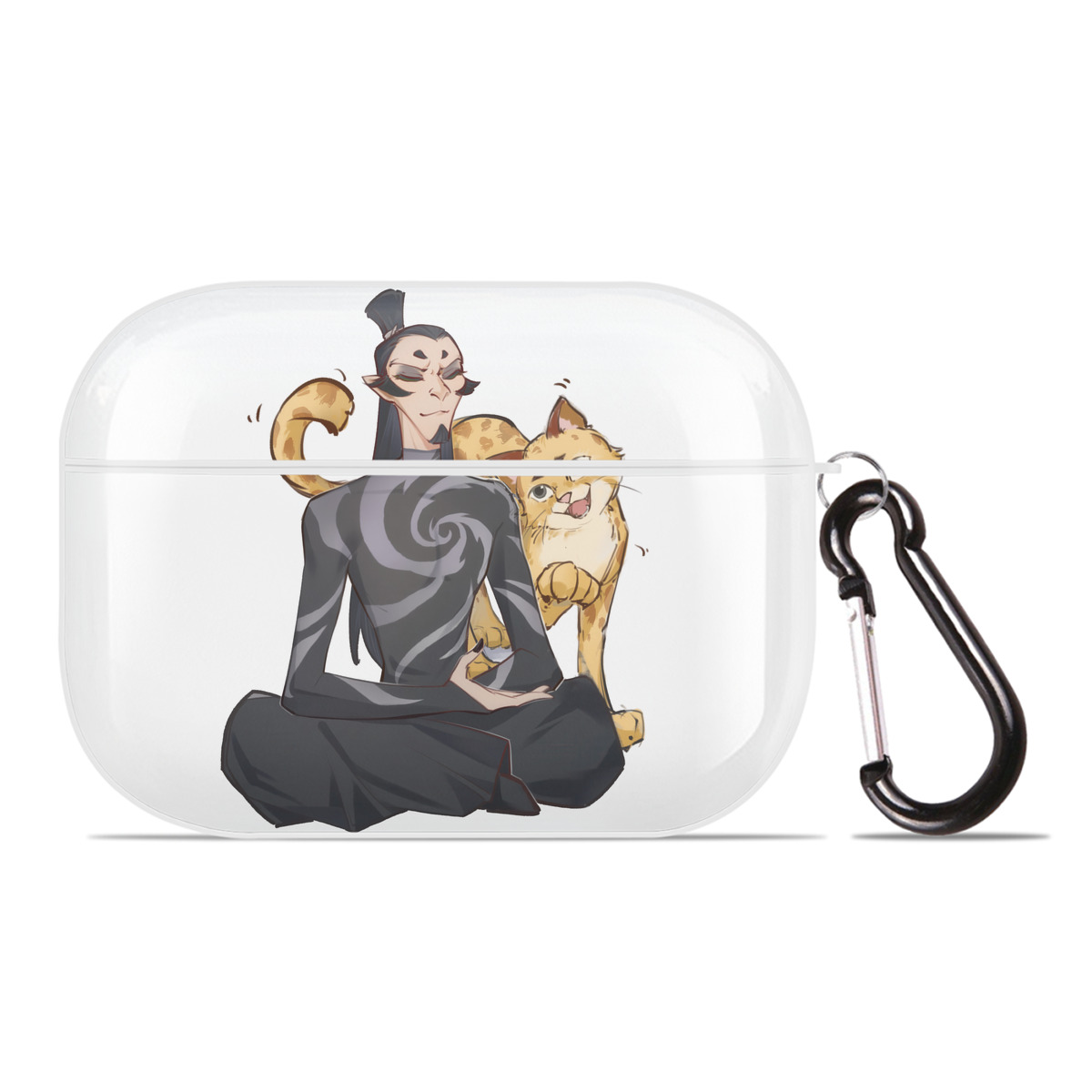 （画像用） Ne Zha 2 ナタ 魔童の大暴れ 【AirPods Pro用】ハードシェル保護ケース 耐衝撃・防指紋・カラビナ付き商品仕様