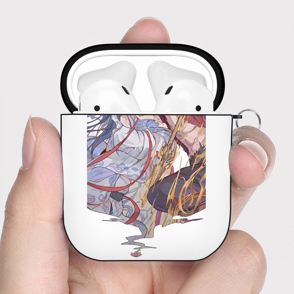 （画像用） Ne Zha 2 ナタ 魔童の大暴れ AirPods 第2世代保護ケース ハードシェル ブラック 耐衝撃・防指紋・カラビナ付き