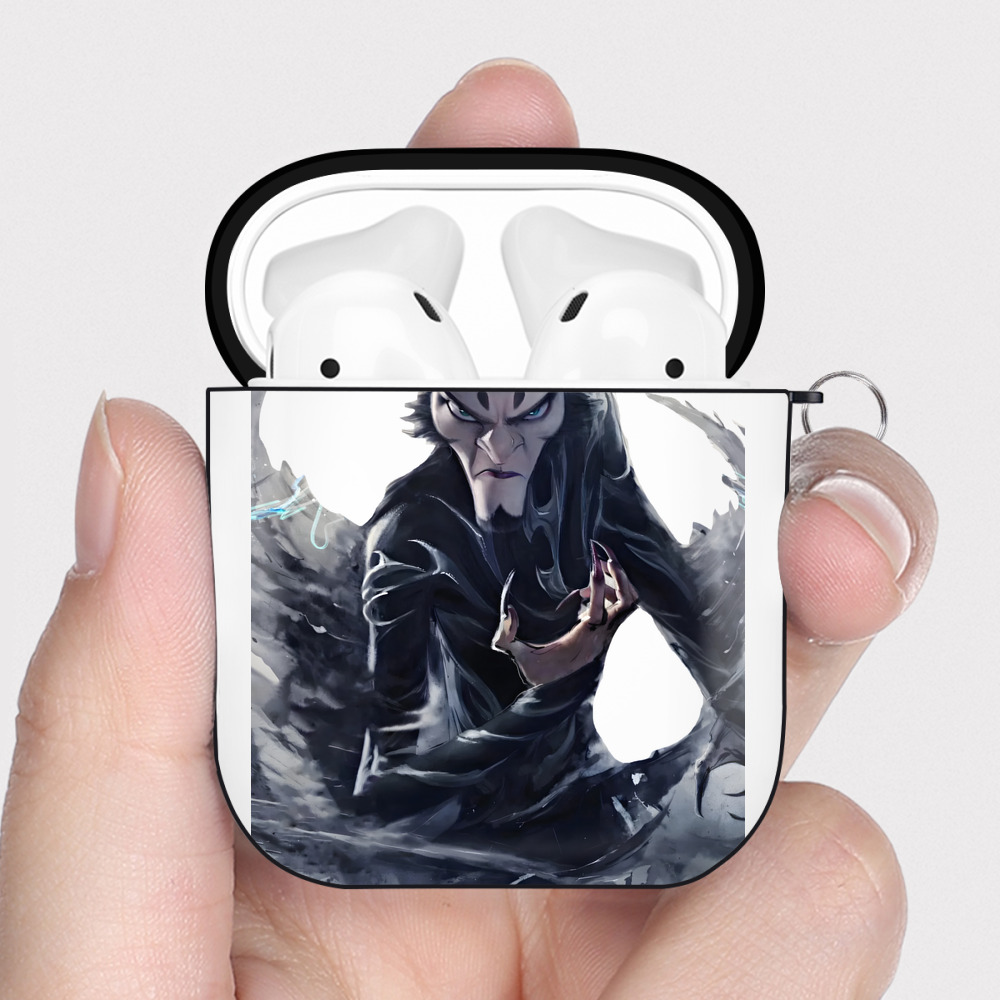 （画像用） Ne Zha 2 ナタ 魔童の大暴れ AirPods 第2世代保護ケース ハードシェル ブラック 耐衝撃・防指紋・カラビナ付き