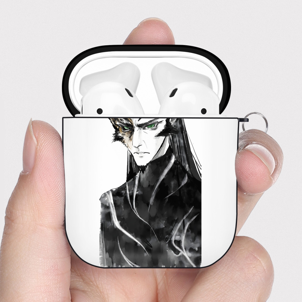 （画像用） Ne Zha 2 ナタ 魔童の大暴れ AirPods 第2世代保護ケース ハードシェル ブラック 耐衝撃・防指紋・カラビナ付き