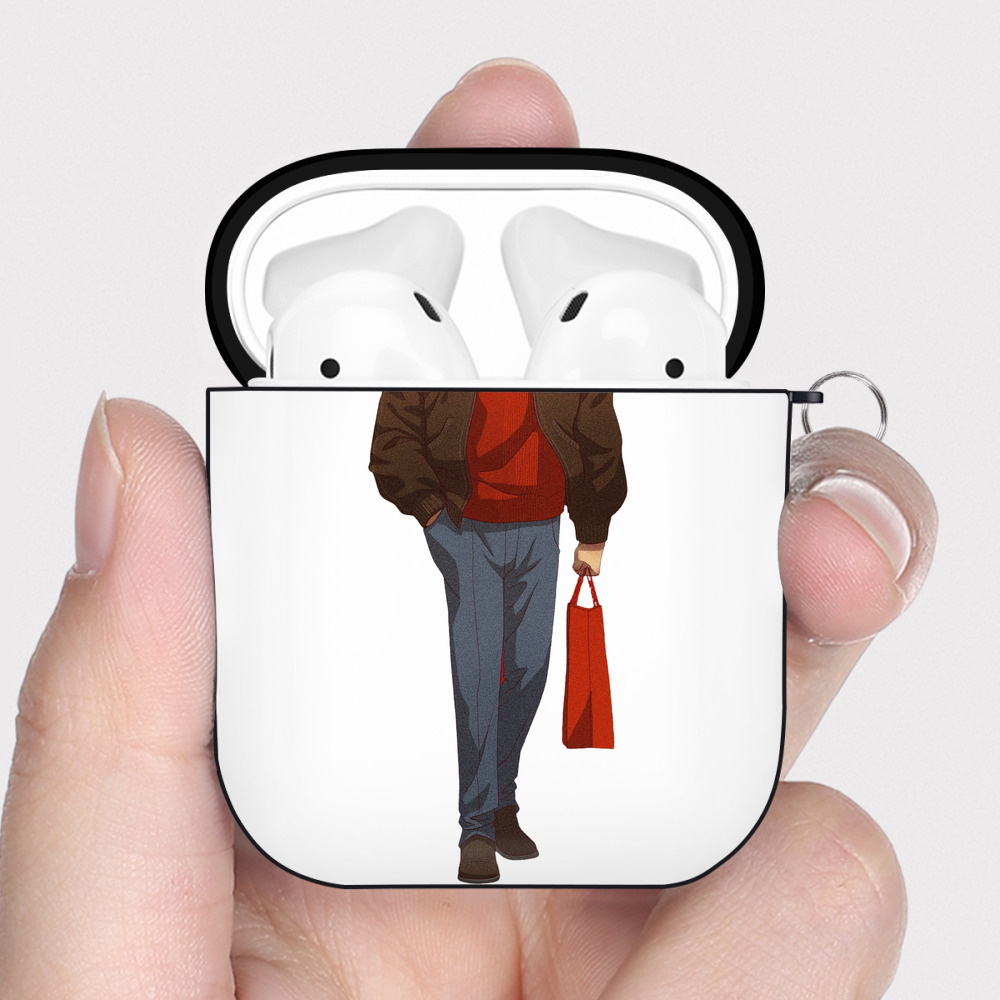 （画像用） Ne Zha 2 ナタ 魔童の大暴れ AirPods 第2世代保護ケース ハードシェル ブラック 耐衝撃・防指紋・カラビナ付き