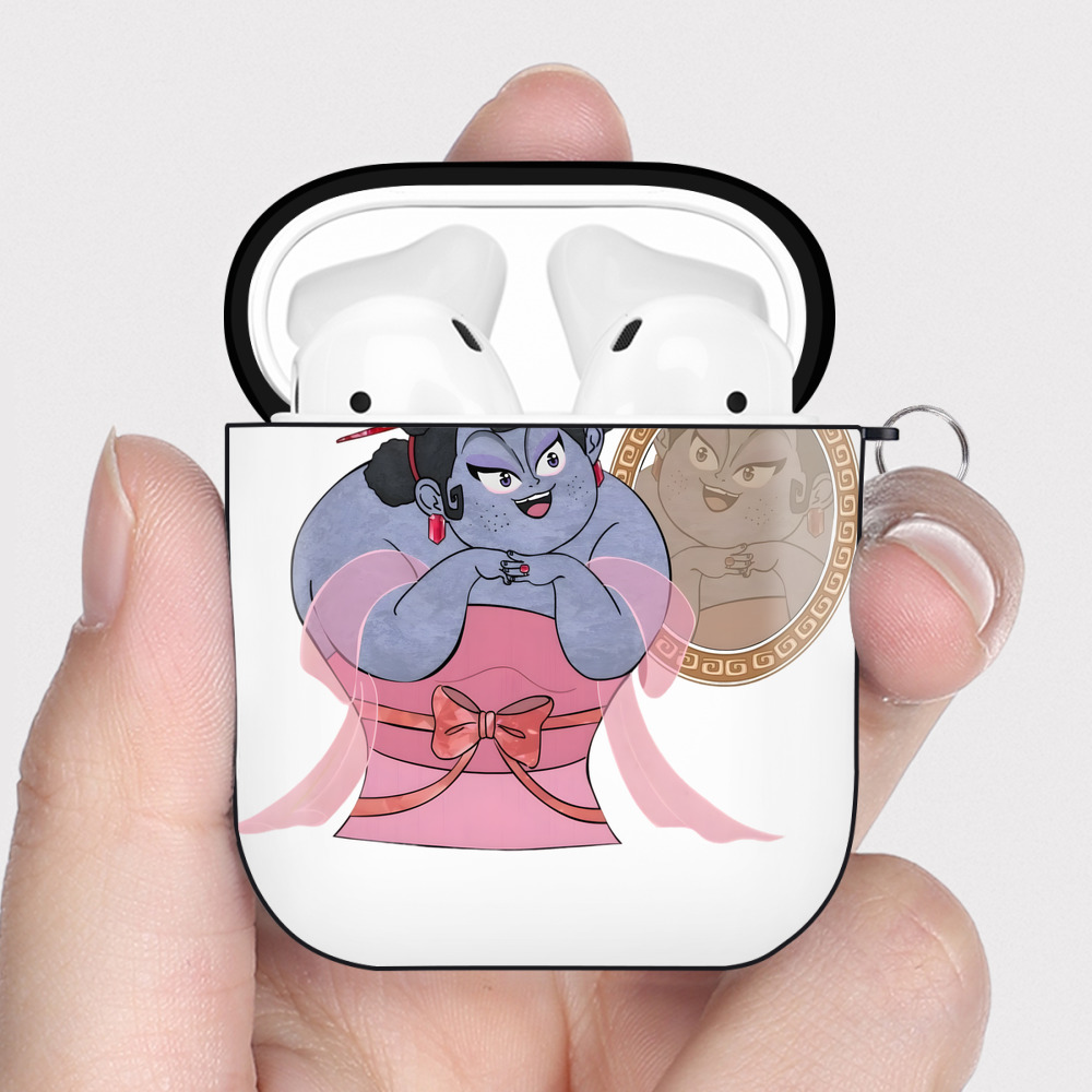 （画像用） Ne Zha 2 ナタ 魔童の大暴れ AirPods 第2世代保護ケース ハードシェル ブラック 耐衝撃・防指紋・カラビナ付き
