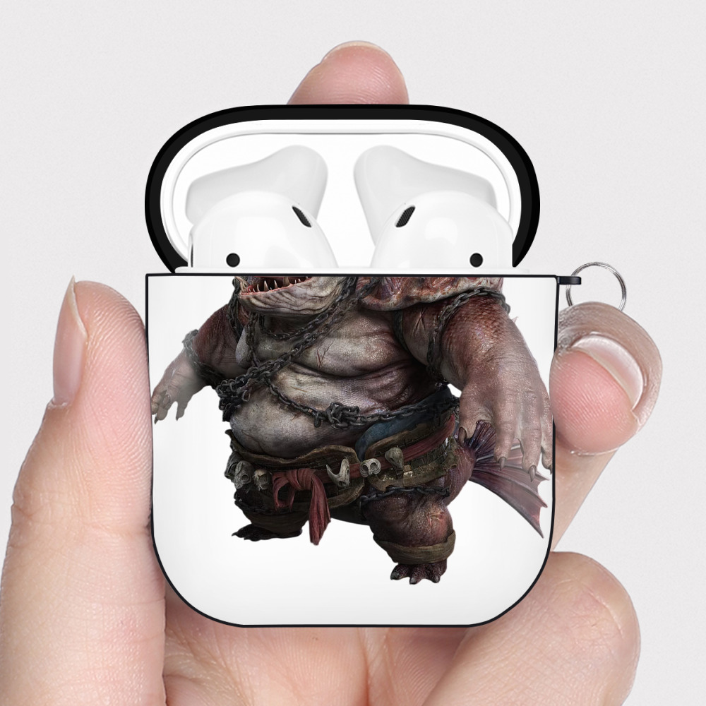 （画像用） Ne Zha 2 ナタ 魔童の大暴れ AirPods 第2世代保護ケース ハードシェル ブラック 耐衝撃・防指紋・カラビナ付き