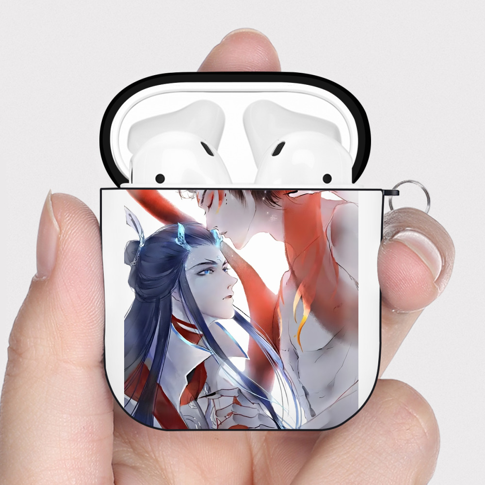 （画像用） Ne Zha 2 ナタ 魔童の大暴れ AirPods 第2世代保護ケース ハードシェル ブラック 耐衝撃・防指紋・カラビナ付き