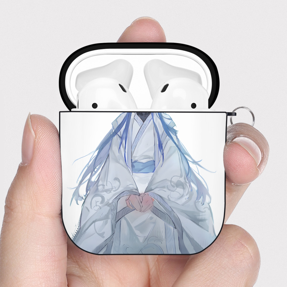 （画像用） Ne Zha 2 ナタ 魔童の大暴れ AirPods 第2世代保護ケース ハードシェル ブラック 耐衝撃・防指紋・カラビナ付き