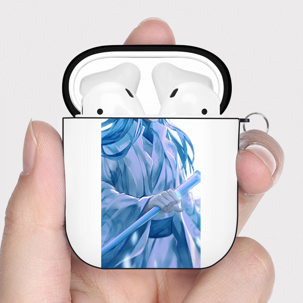 （画像用） Ne Zha 2 ナタ 魔童の大暴れ AirPods 第2世代保護ケース ハードシェル ブラック 耐衝撃・防指紋・カラビナ付き
