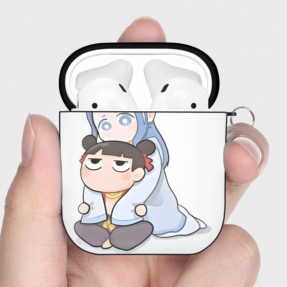 （画像用） Ne Zha 2 ナタ 魔童の大暴れ AirPods 第2世代保護ケース ハードシェル ブラック 耐衝撃・防指紋・カラビナ付き