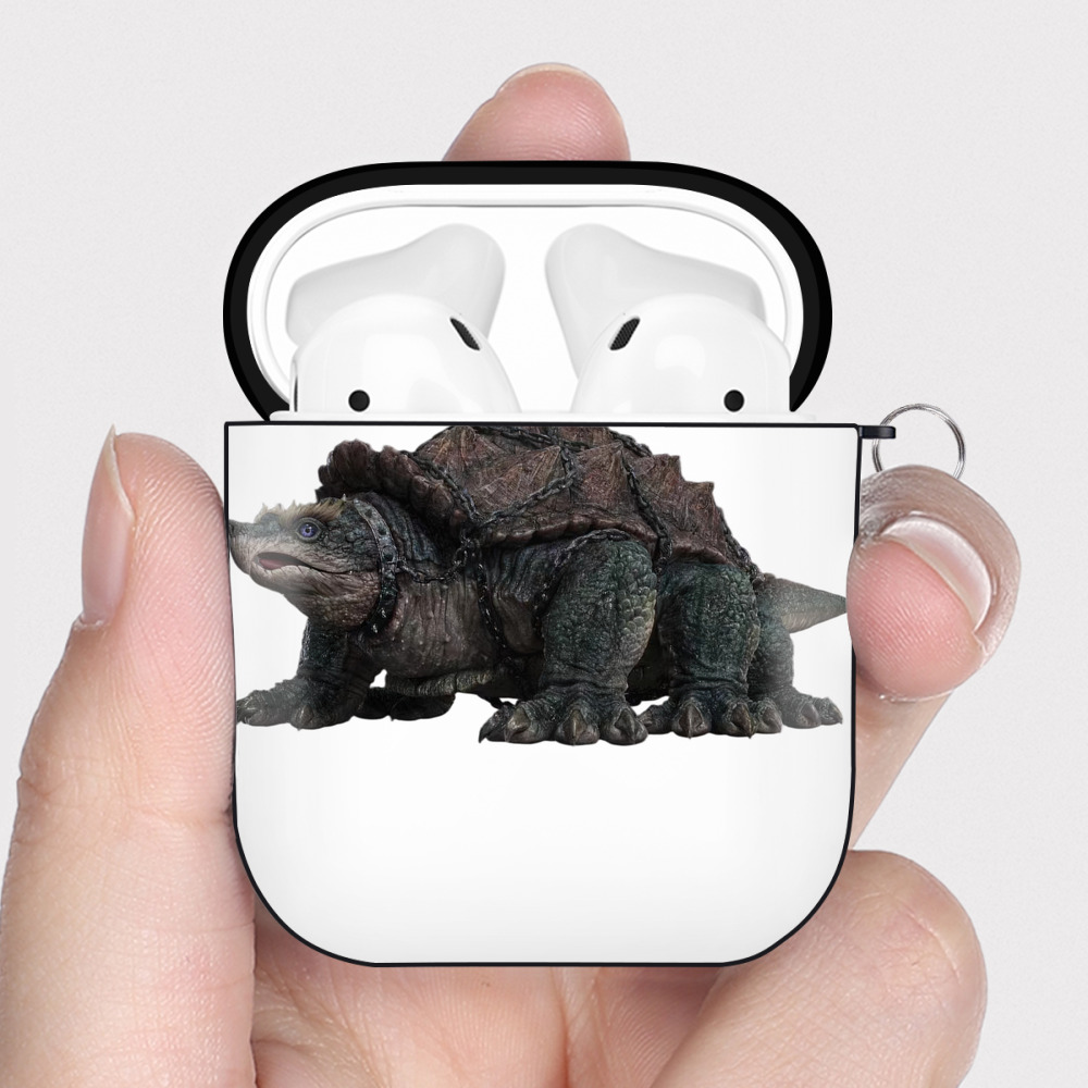 （画像用） Ne Zha 2 ナタ 魔童の大暴れ AirPods 第2世代保護ケース ハードシェル ブラック 耐衝撃・防指紋・カラビナ付き