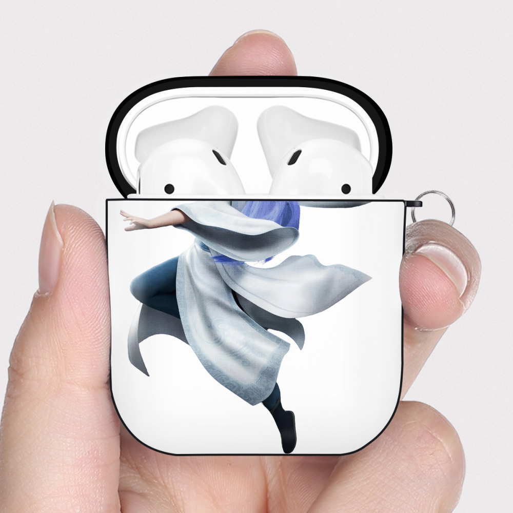 （画像用） Ne Zha 2 ナタ 魔童の大暴れ AirPods 第2世代保護ケース ハードシェル ブラック 耐衝撃・防指紋・カラビナ付き