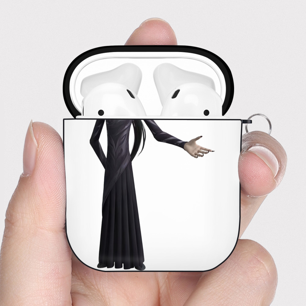 （画像用） Ne Zha 2 ナタ 魔童の大暴れ AirPods 第2世代保護ケース ハードシェル ブラック 耐衝撃・防指紋・カラビナ付き