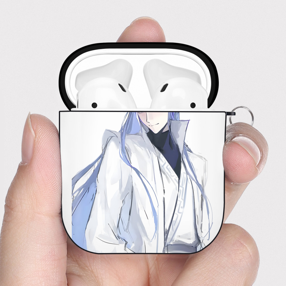 （画像用） Ne Zha 2 ナタ 魔童の大暴れ AirPods 第2世代保護ケース ハードシェル ブラック 耐衝撃・防指紋・カラビナ付き